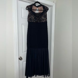 EVENING GOWN - Navy blue